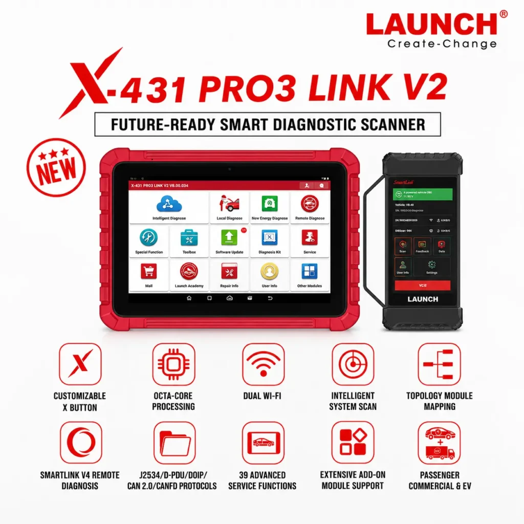 Launch-x431-Pro3-Link-V2